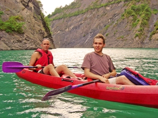 Randonnée en canoë sur le lac de Monteynard