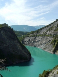 Pont de Brion  sur le lac de Monteynard