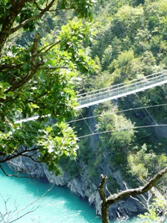 Photo de la Passerelle himalayenne de l'Ebron