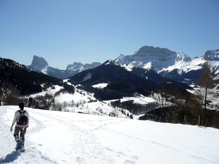 Randonnée raquettes Gresse en Vercors