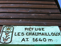Photo : Le refuges les Chaumailloux 1640m